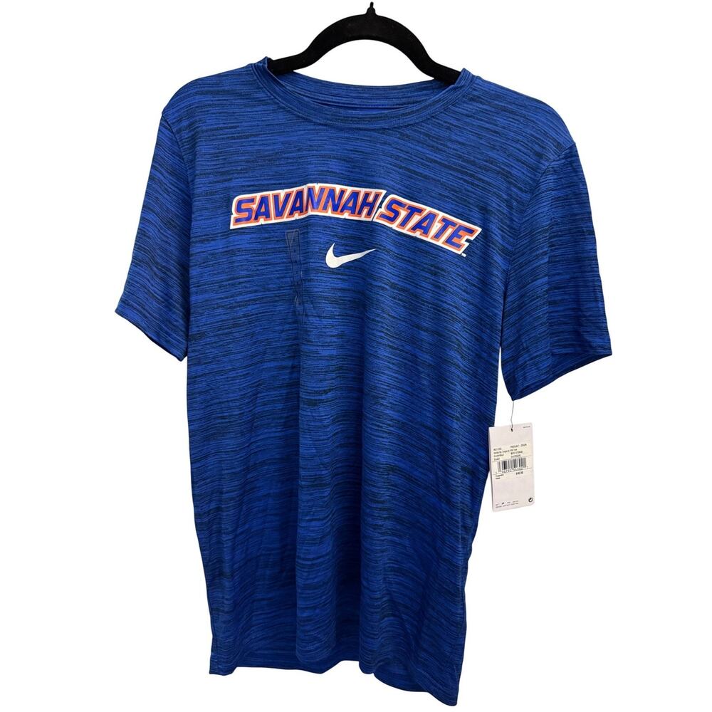 Nike Savannah State Velocity Legendβ SS Tee T-Shirt Mens Small NWT Blue
